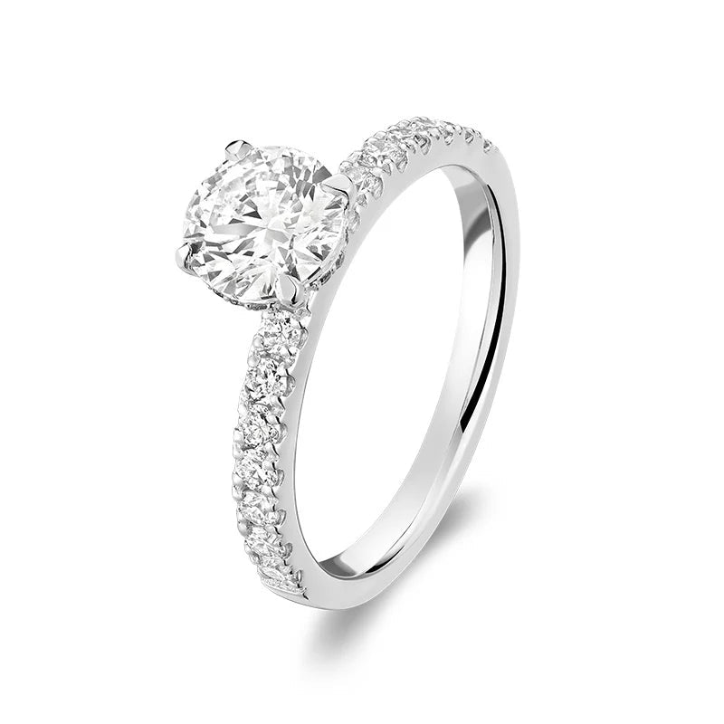 Lab Grown Diamond Halo Engagement Ring