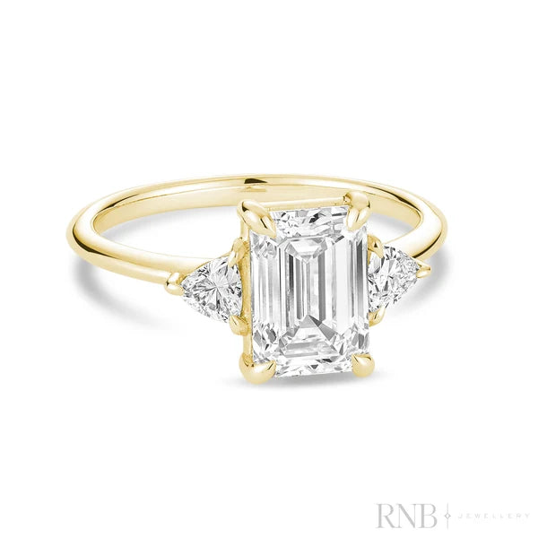 Lab Grown Emerald Solitaire