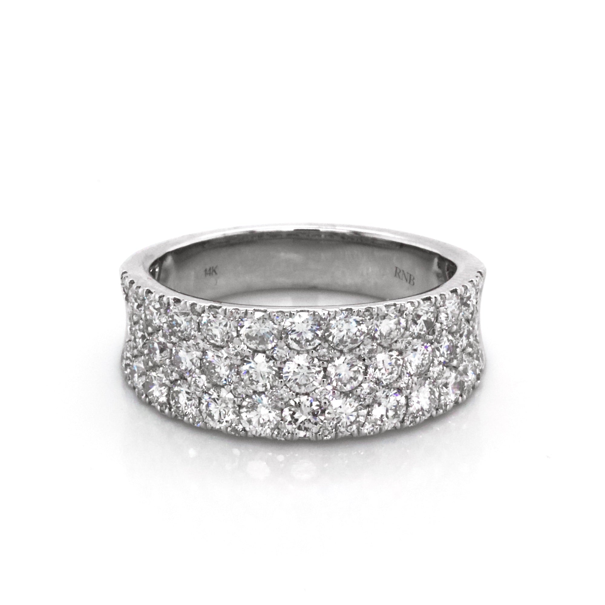 Triple Diamond Row Ring