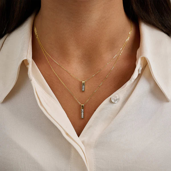 Diamond Bar Necklace