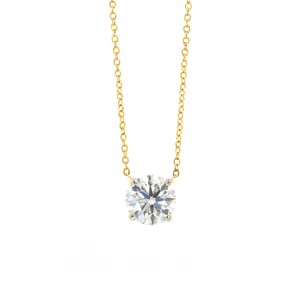 Lab Grown Diamond Solitaire Necklace