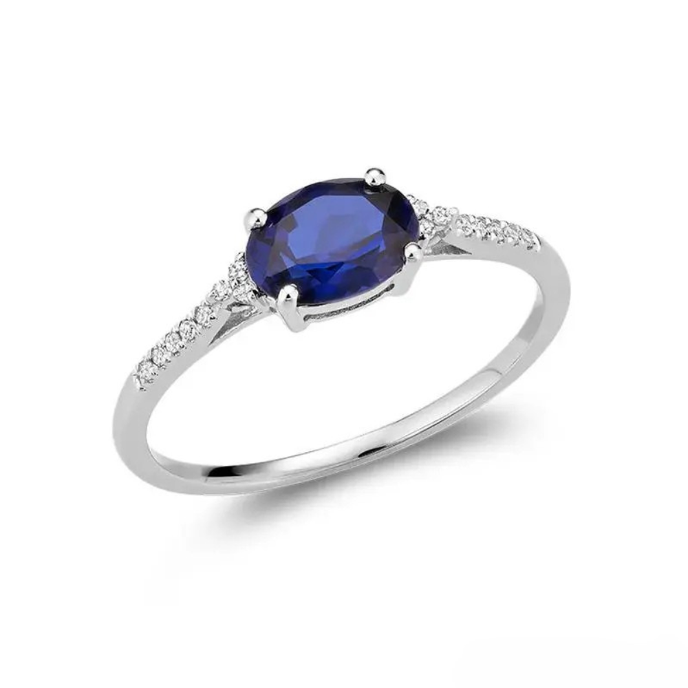 Oval Gemstone Ring