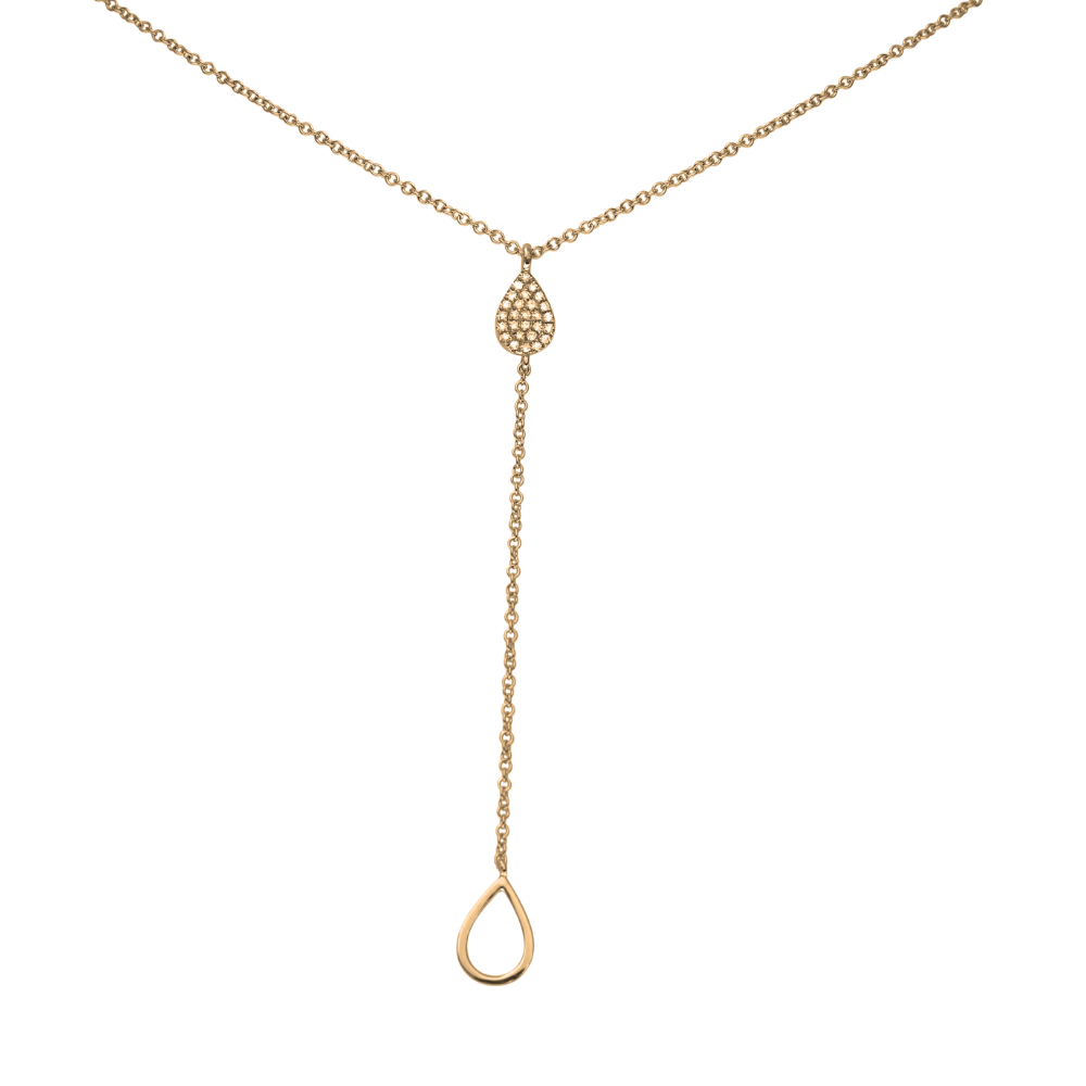 Double Pear Drop Necklace