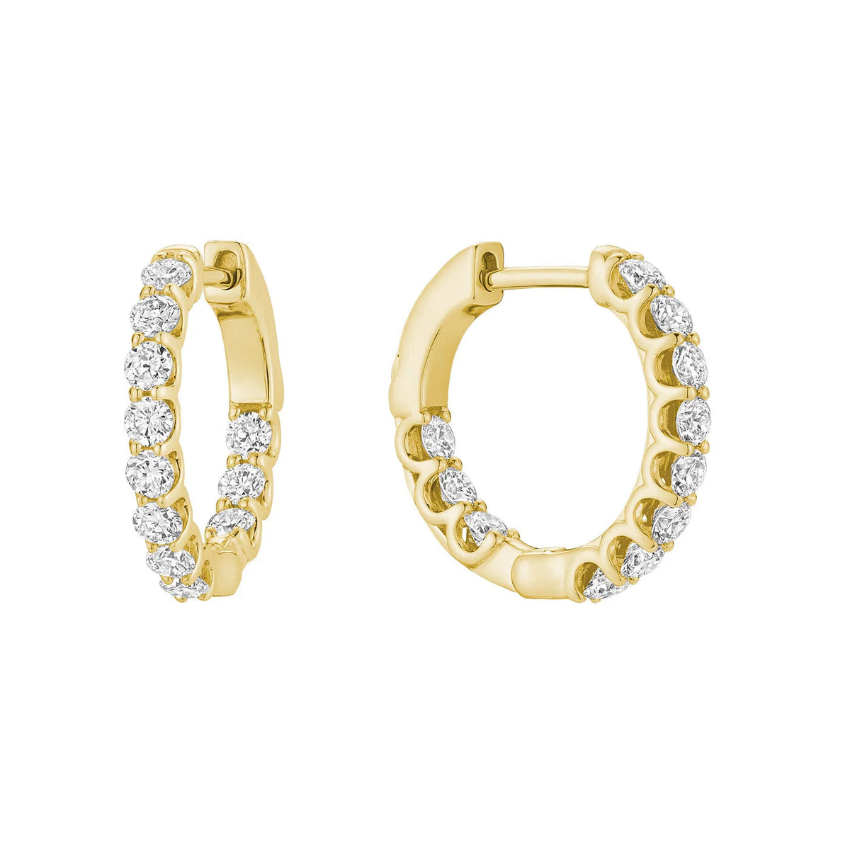Lab Diamond Inside Out Hoop