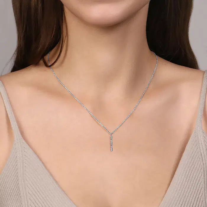 Diamond Bar Necklace