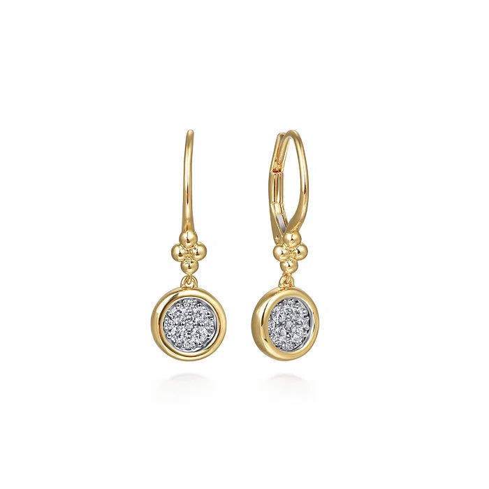 Diamond Cluster Bujukan Lever Back Earrings