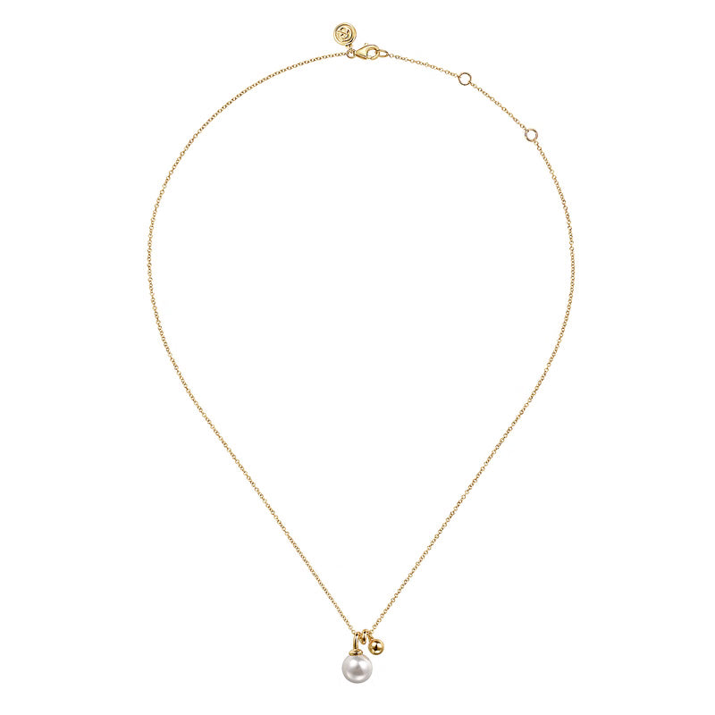 Bujukan Bead and Pearl Pendant Necklace