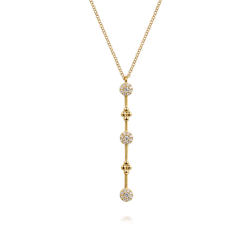 Diamond Bujukan Bar Necklace