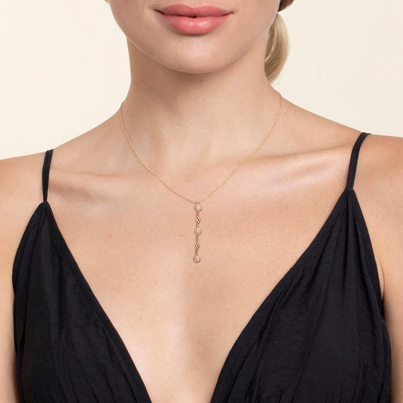 Diamond Bujukan Bar Necklace