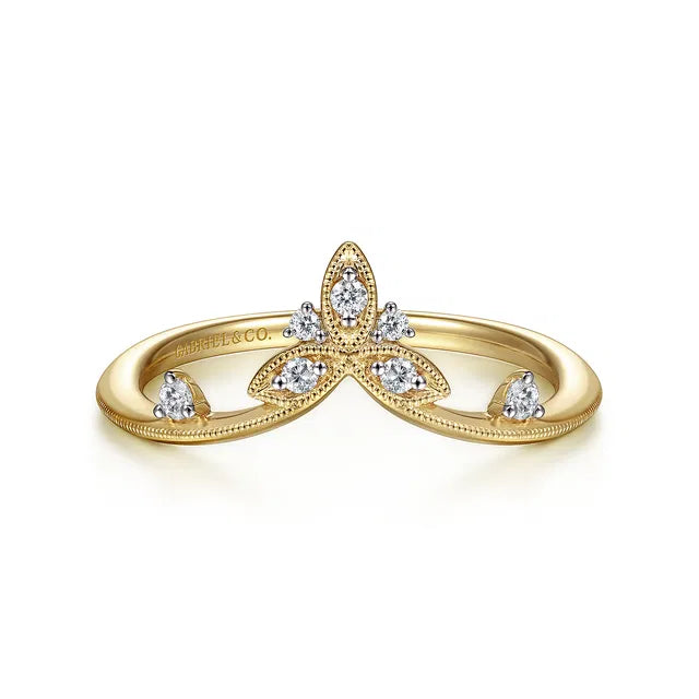 Chevron Diamond Ring