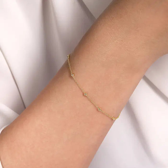 Diamond Stations Chain Bracelet