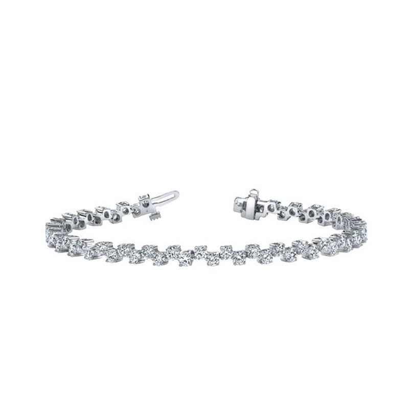 Canadian Diamond Offset Tennis Bracelet