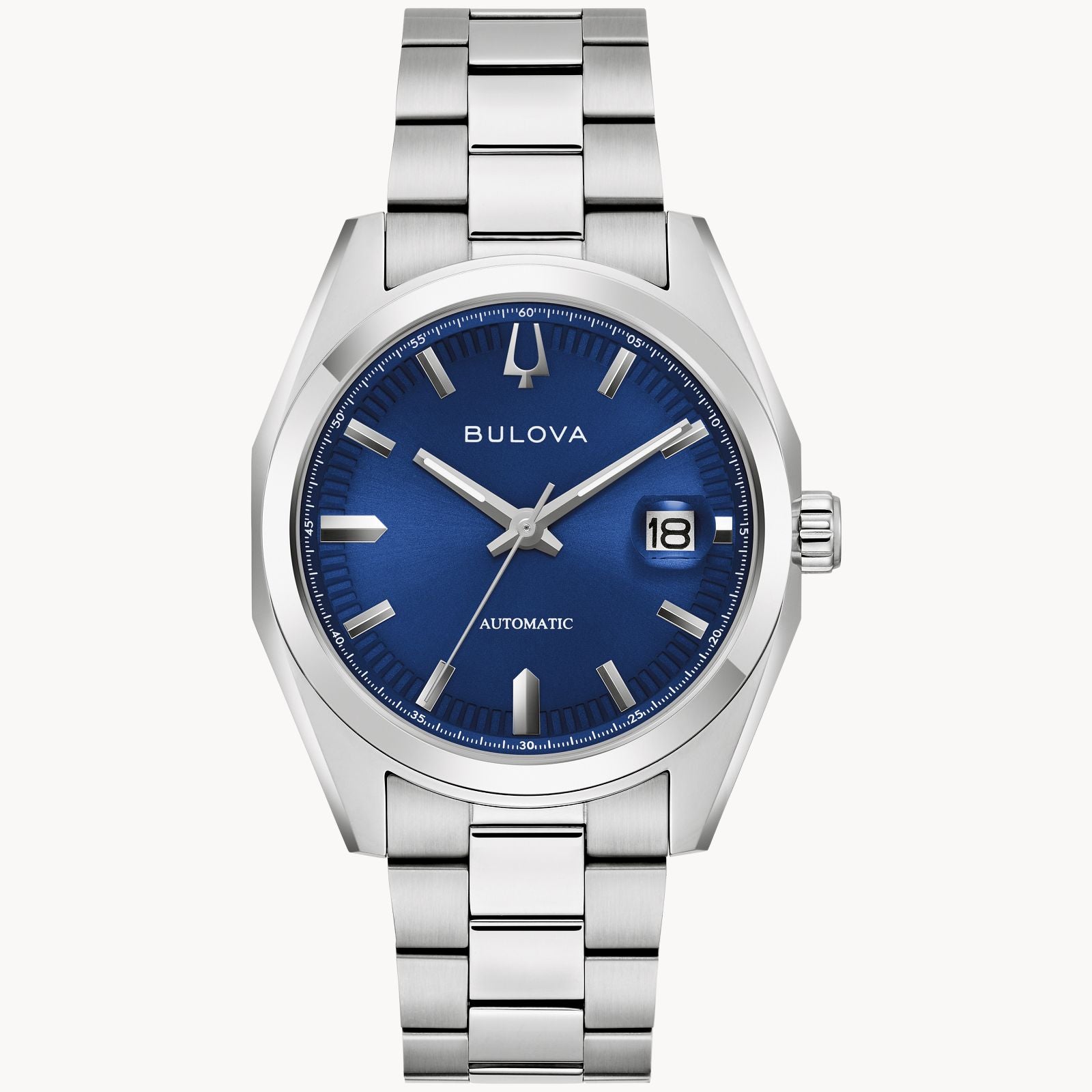 Blue Dial Stainless Steel Strap Watch