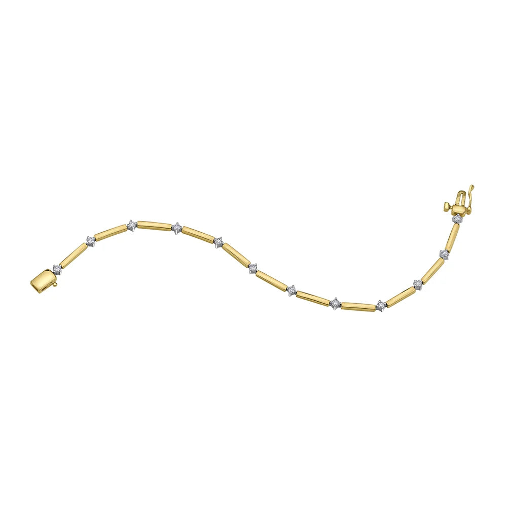 Diamond Two-Toned Bracelet