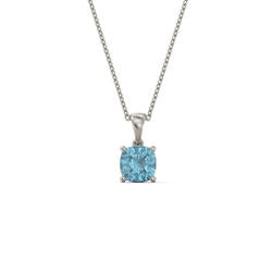 Cushion Cut Birthstone Necklace
