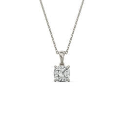 Cushion Cut Birthstone Necklace