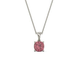 Cushion Cut Birthstone Necklace