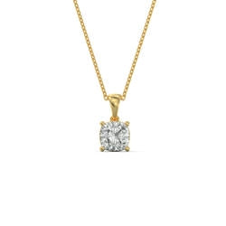 Cushion Cut Birthstone Necklace