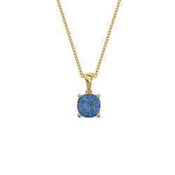 Cushion Cut Birthstone Necklace