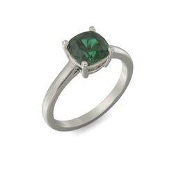 Cushion Cut Birthstone Ring