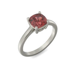 Cushion Cut Birthstone Ring