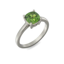Cushion Cut Birthstone Ring