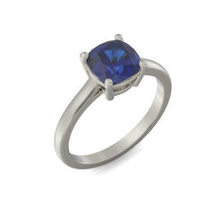 Cushion Cut Birthstone Ring