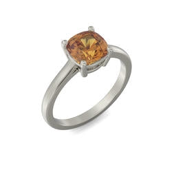 Cushion Cut Birthstone Ring
