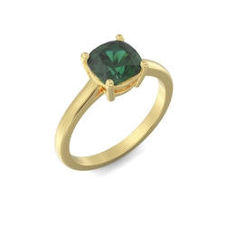 Cushion Cut Birthstone Ring