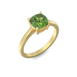 Cushion Cut Birthstone Ring