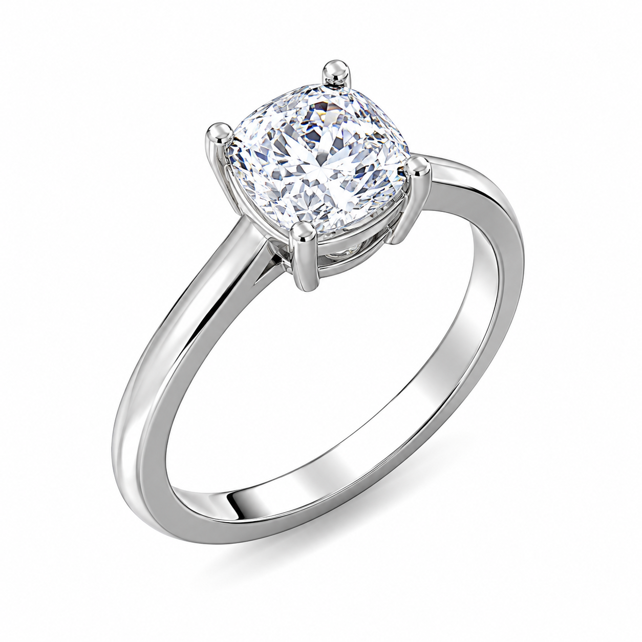 Cushion Cut Birthstone Ring