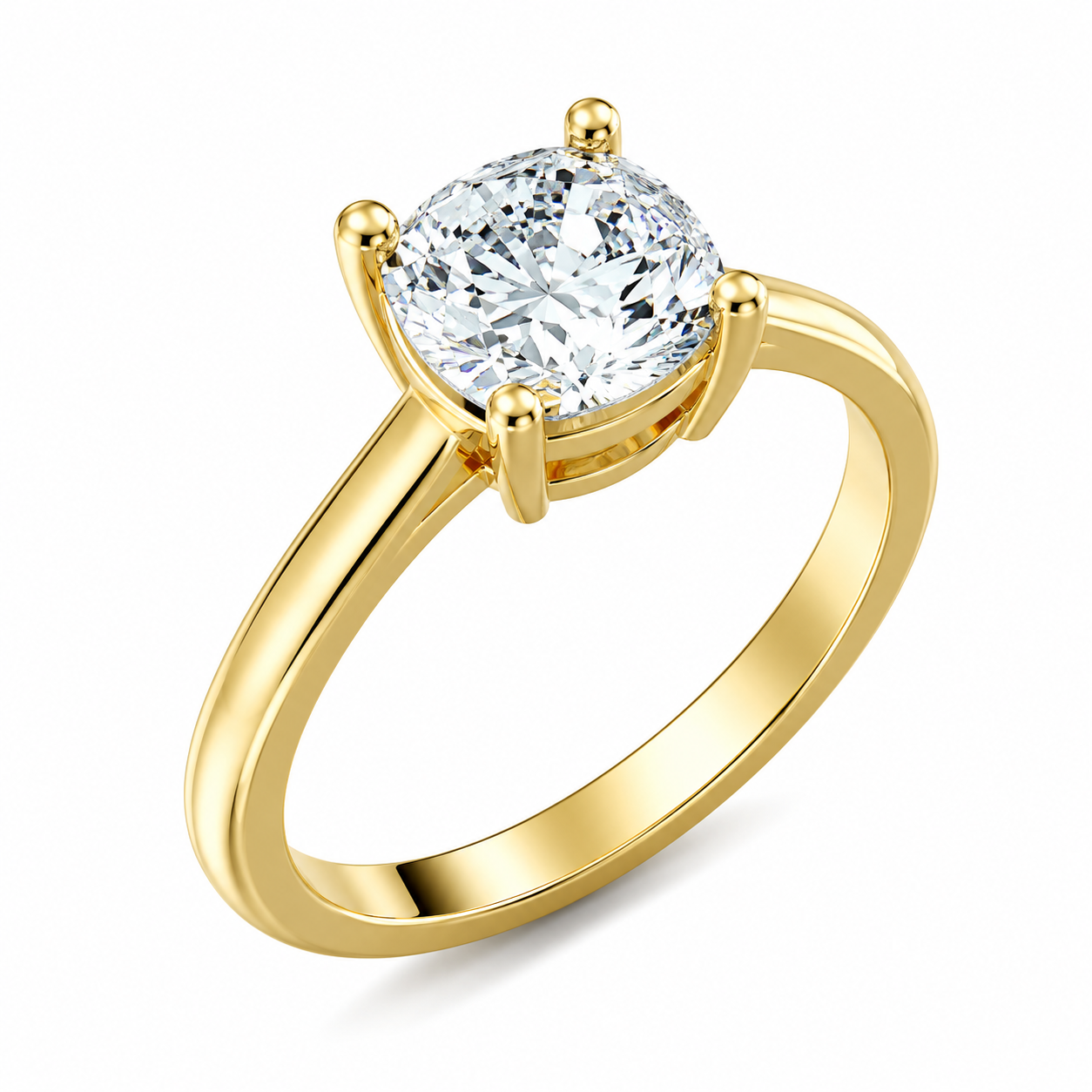 Cushion Cut Birthstone Ring