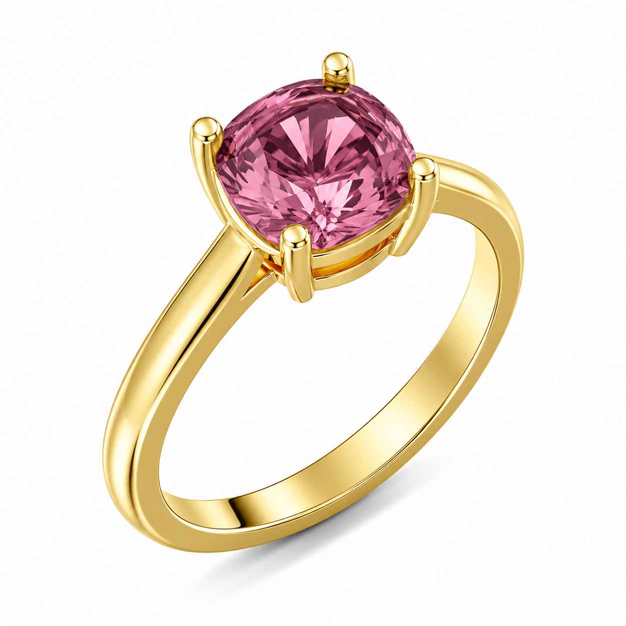 Cushion Cut Birthstone Ring