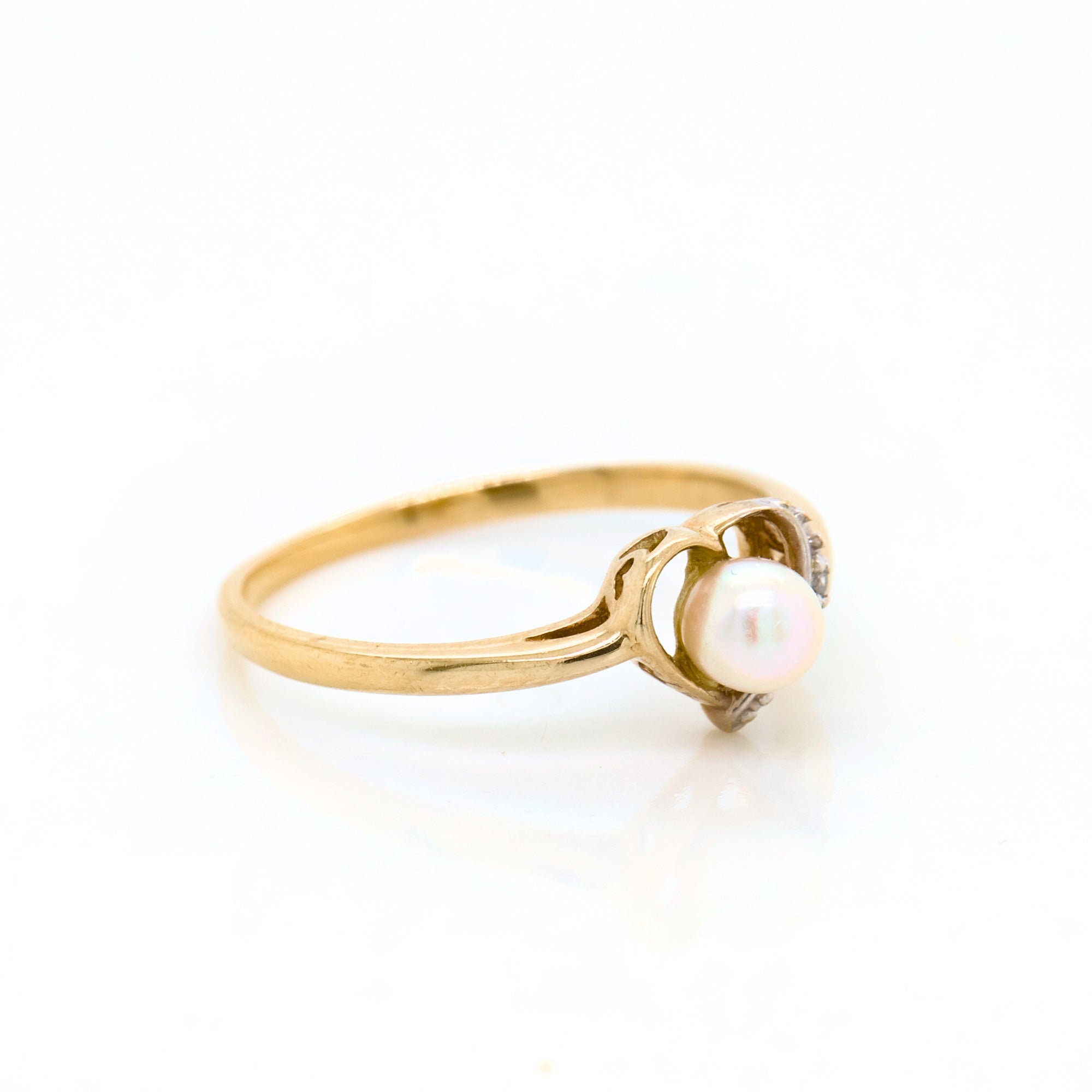 Heart Pearl Fashion Ring