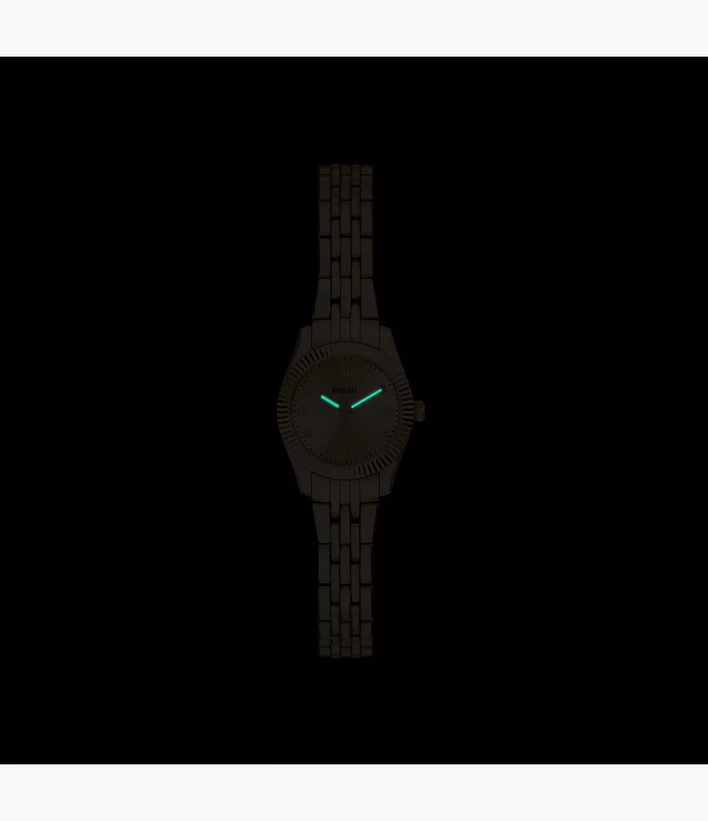 Scarlette Mini Three-Hand Gold-Tone Stainless Steel Watch