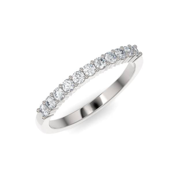 14K Gold Diamond Wedding Band