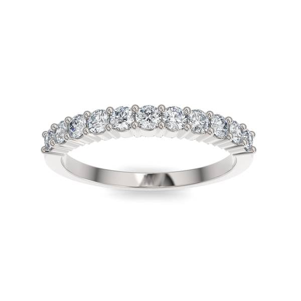 14K Gold Diamond Wedding Band