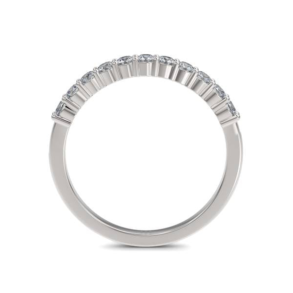 14K Gold Diamond Wedding Band