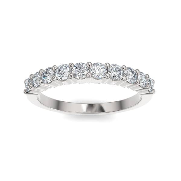 14K Gold Diamond Wedding Band