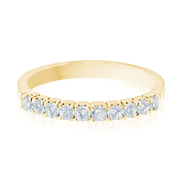 14K Gold Diamond Wedding Band