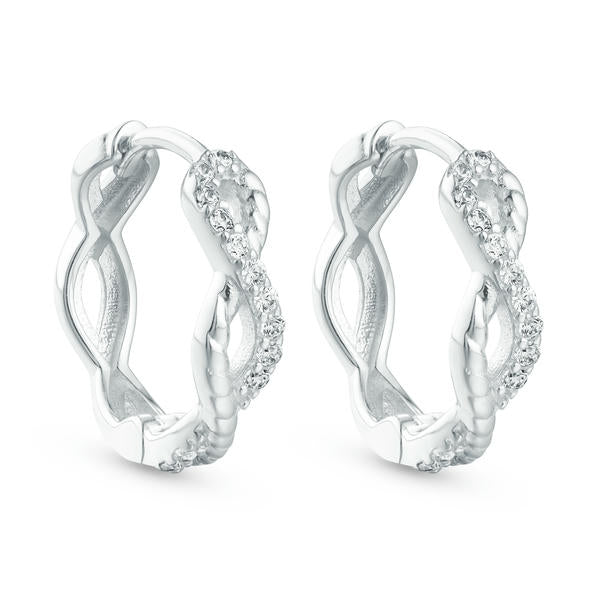 Lab Grown Diamond Twist Hoops