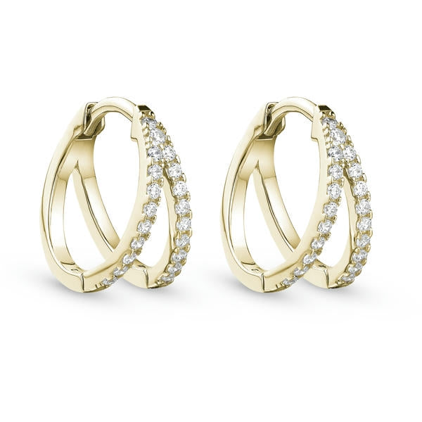 Lab Grown Diamond Split Hoops