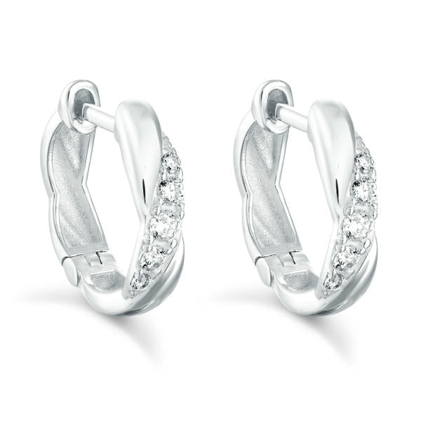 Lab Grown Diamond Twist Hoops
