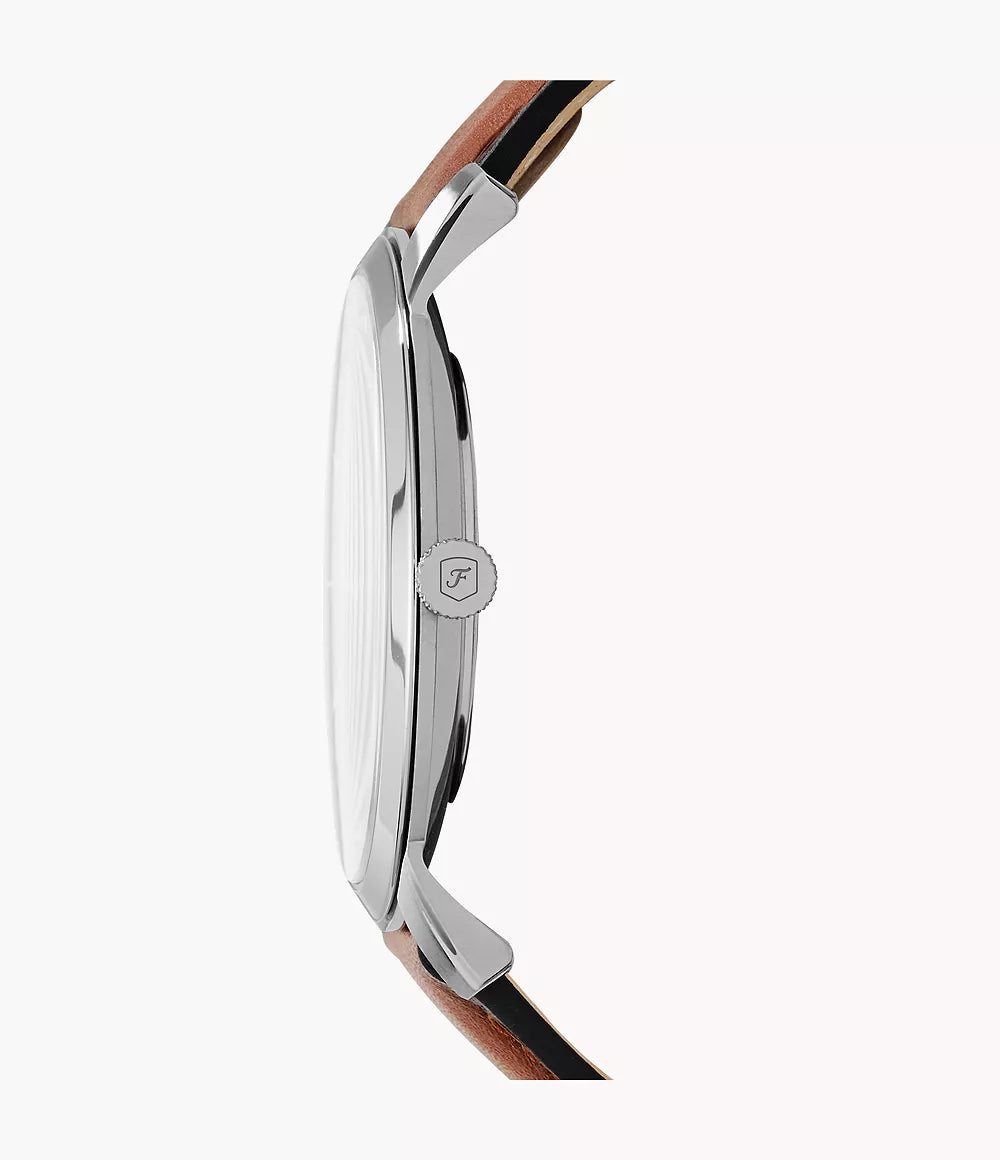Minimalist Light Brown Leather Watch