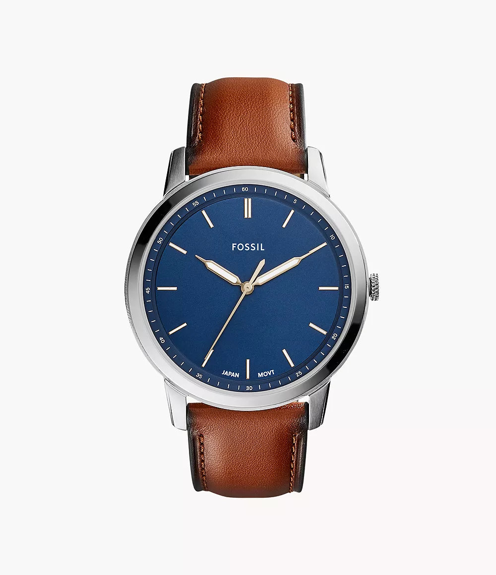 Minimalist Light Brown Leather Watch