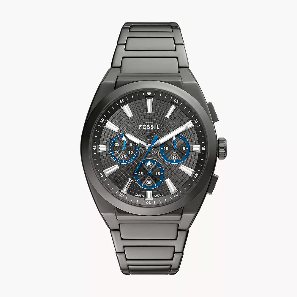 Everett Chronograph Smoke Stainless Steel Watch