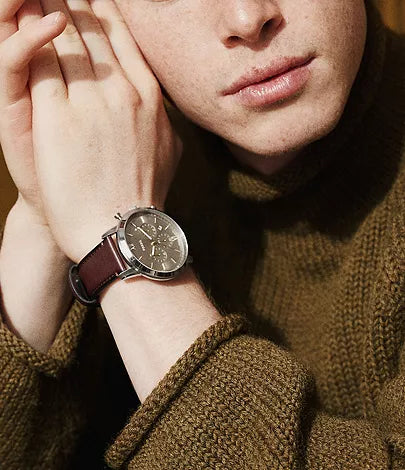 Neutra Chronograph Brown Leather Watch