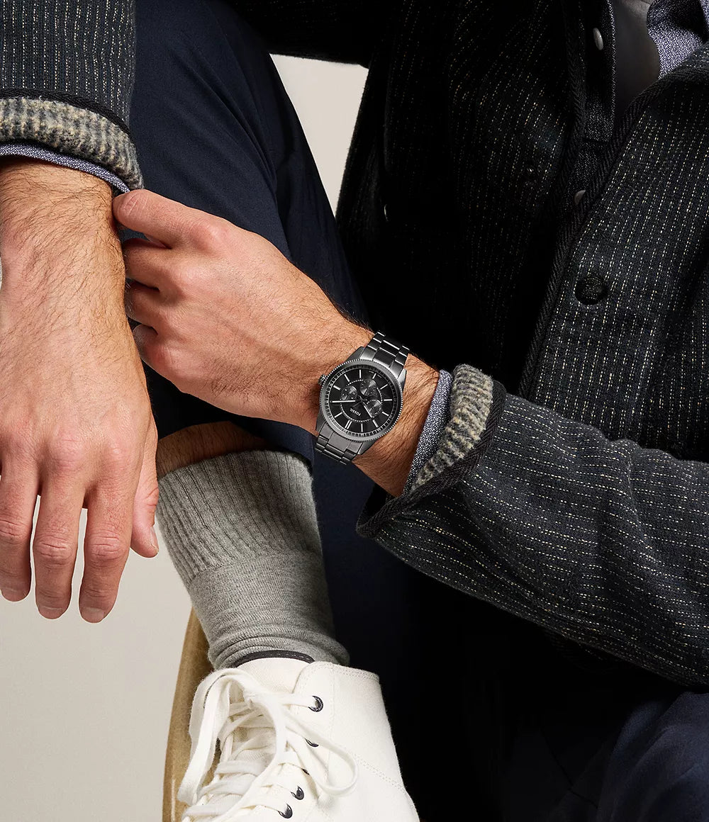 Pearson Multifunction Gunmetal Stainless Steel Watch