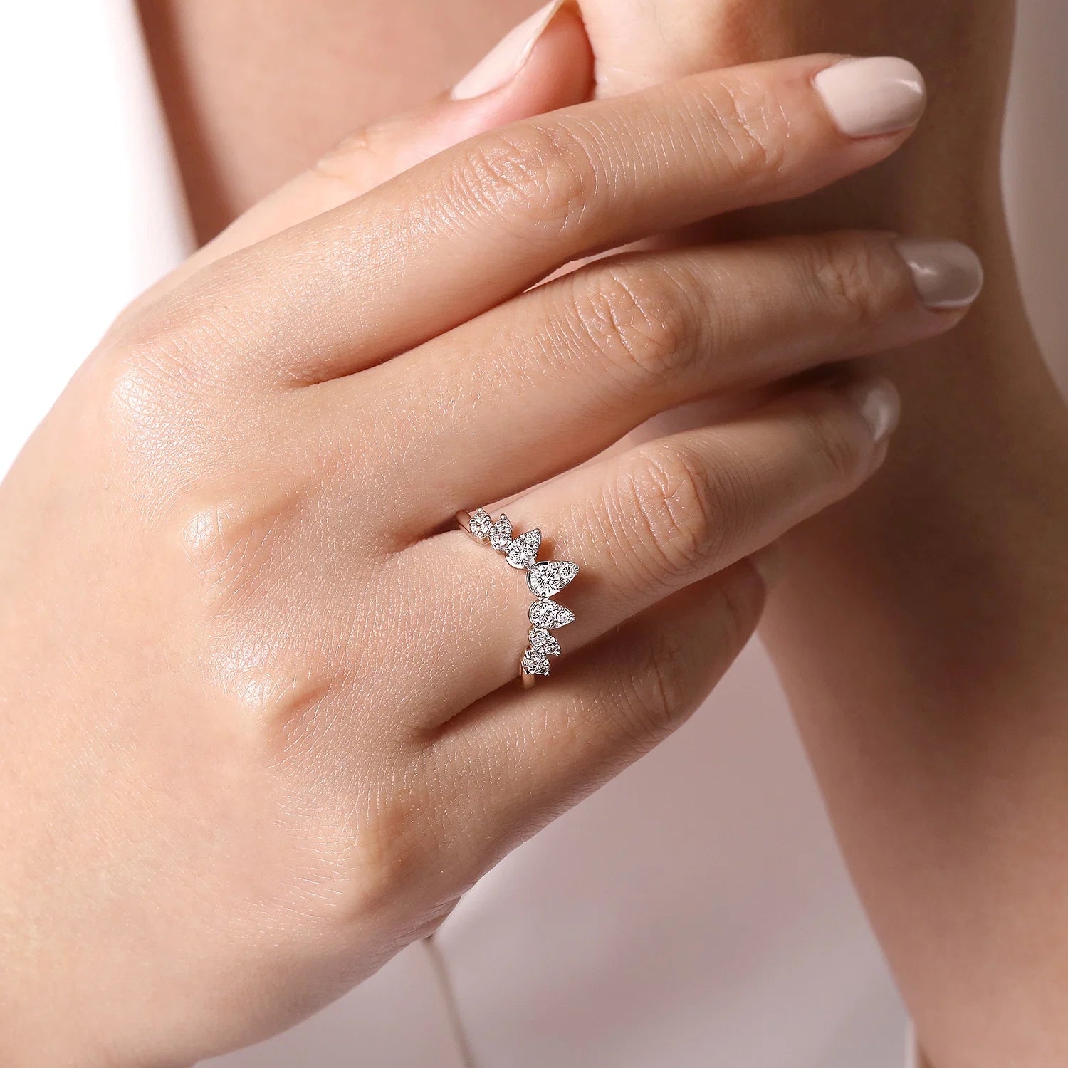 Diamond Chevron Ring