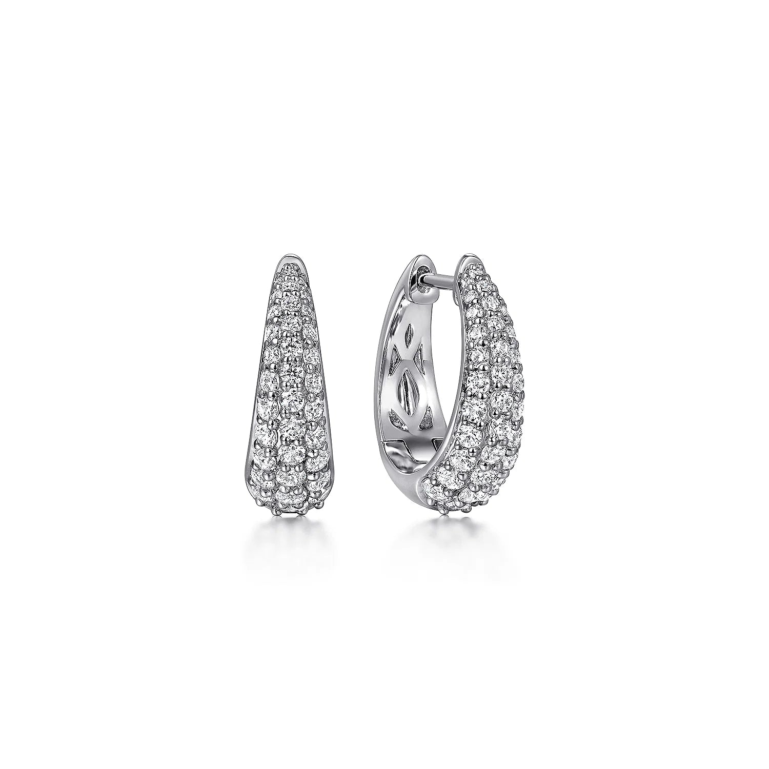 Diamond Huggie Earrings